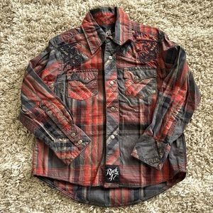 Boys Wrangler Rock 47 Long Sleeve Snap Shirt